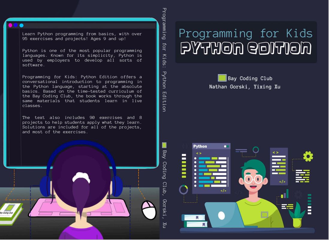 A kid-friendly introductory Python book I co-authored!